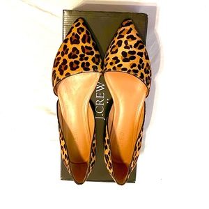 J. Crew D'Orsay Calf Hair Flats